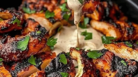 Chicken Shawarma with Creamy Garlic Sauce
