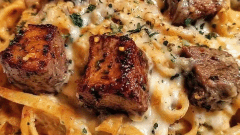 Cajun Cream Steak Alfredo