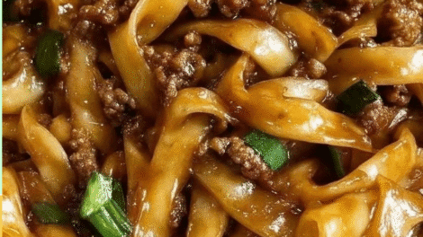Spicy Garlic Beef Noodles