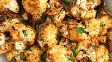 Crispy Buttery Air Fryer Cauliflower in Just 5 Minutes!