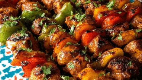Mexican Barbecue Chicken Skewers