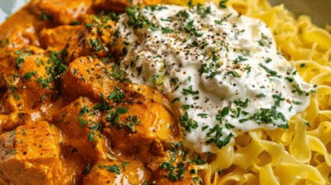 Creamy Spiced Chicken Paprika Pasta Bowl