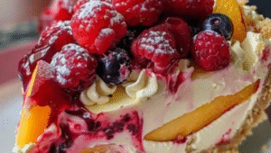Berry and Peach Cheesecake Recipe – The Ultimate Creamy Dessert